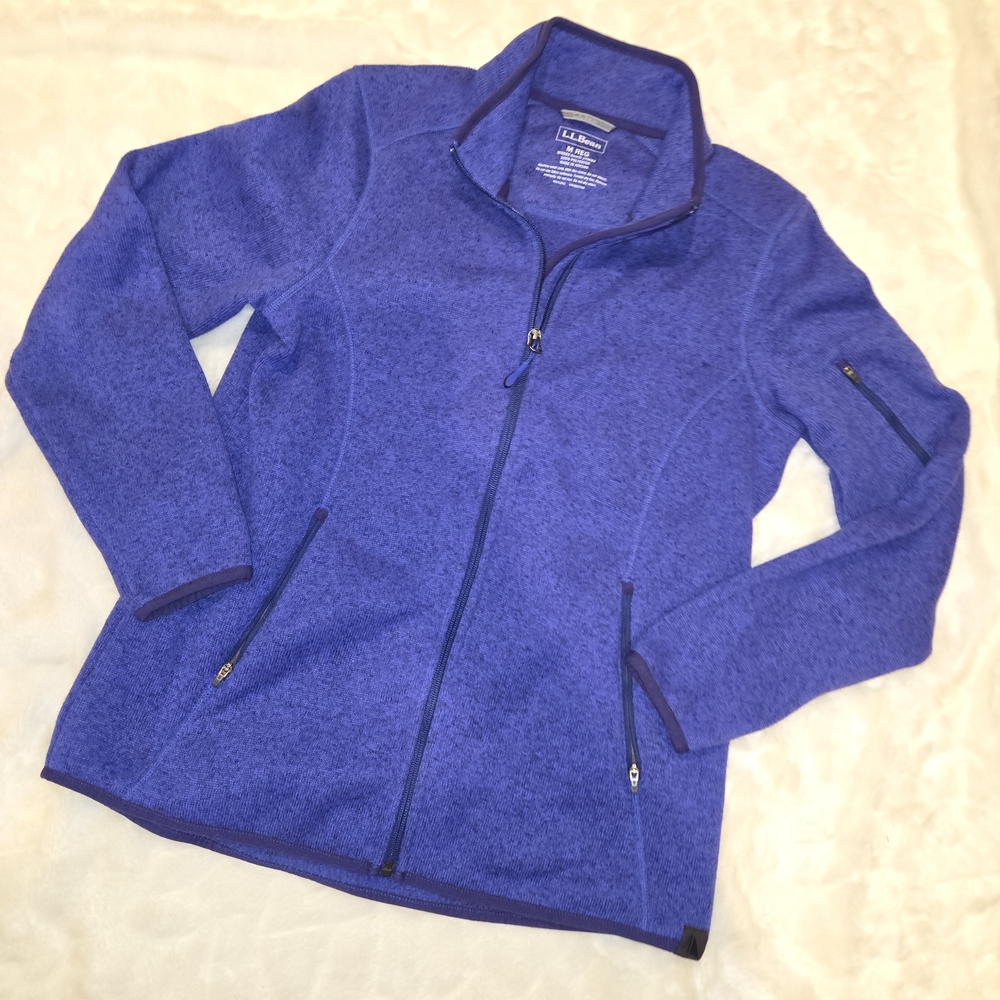 Misses LL Bean Purple/Blue Fleece Jacket
